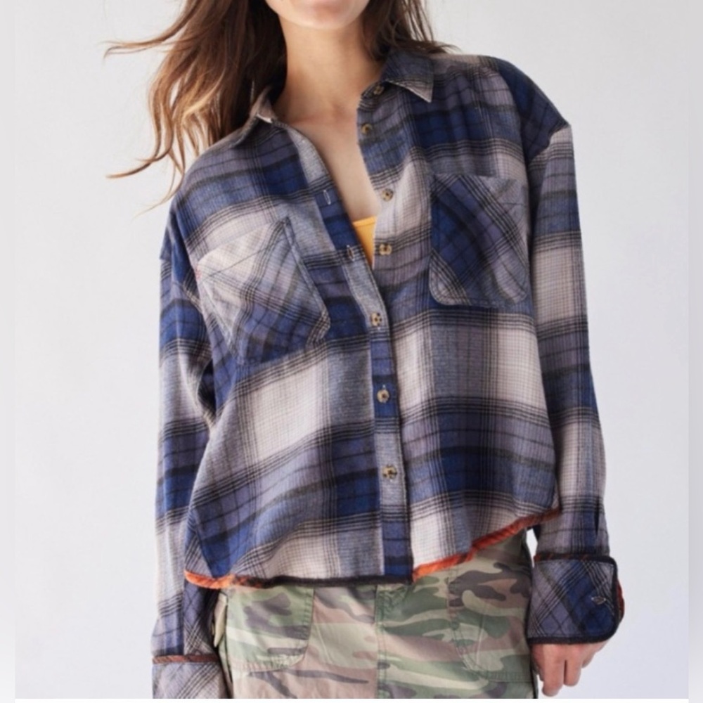 Urban Outfitters BDG Karl Slouchy Flannel Button Down size medium